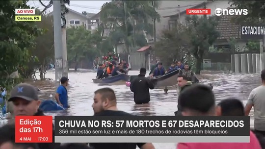 Voluntários ajudam no resgate de moradores de Canoas - Programa: Jornal GloboNews 