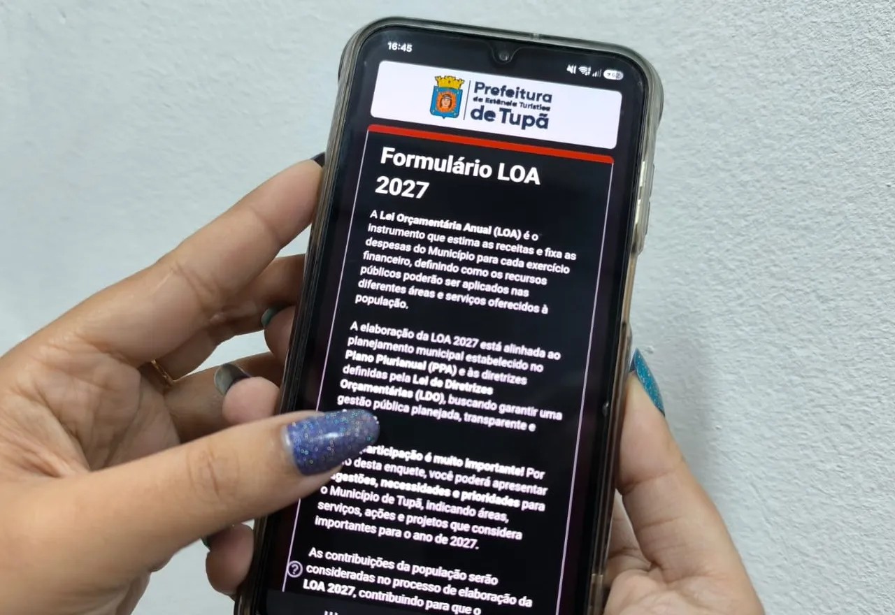 Prefeitura abre consulta pública para elaboração da Lei Orçamentária Anual de 2027