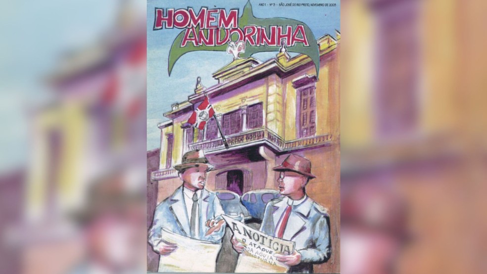 Revista do Homem-Andorinha criada em São José do Rio Preto (SP) — Foto: Arquivo pessoal