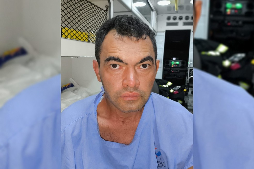 Subtenente dos bombeiros está sob custódia no hospital. — Foto: Redes sociais/Reprodução