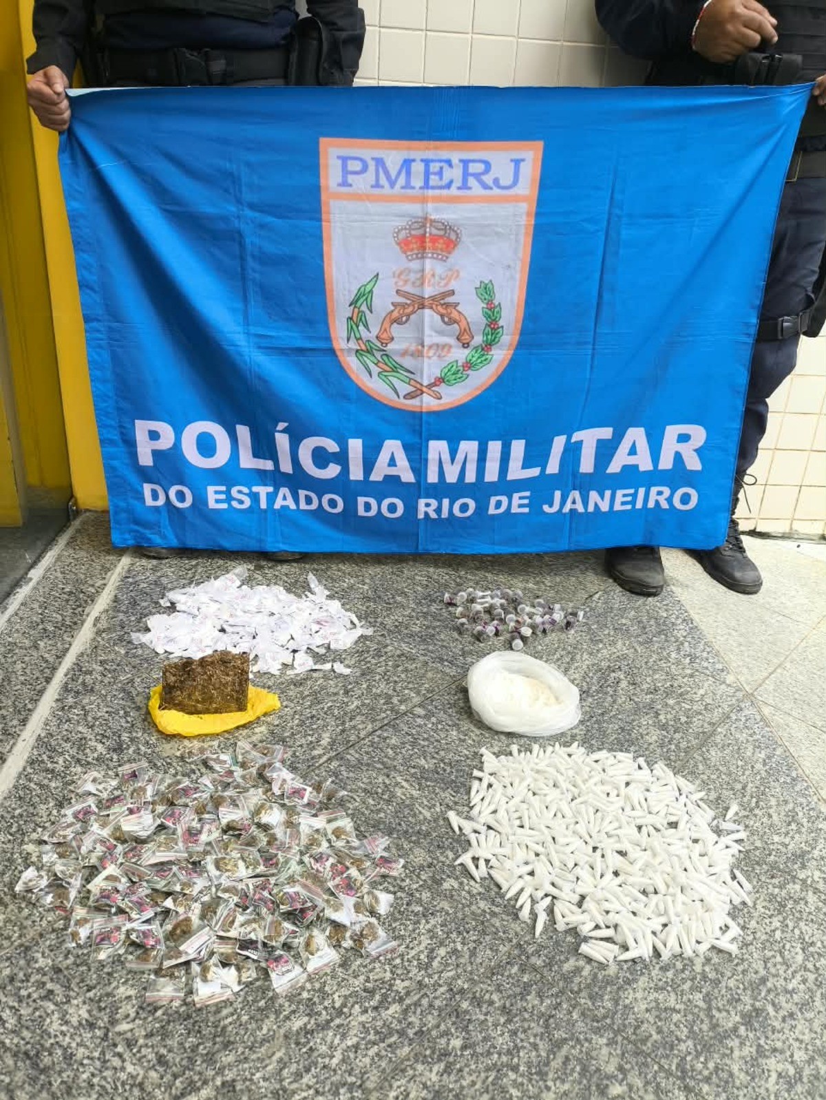 Grande quantidade de drogas é apreendida em área de mata em Três Rios 
