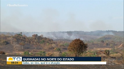 Veja situação das queimadas na região norte do Tocantins