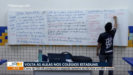 Estudantes da rede estadual de ensino voltam às aulas nesta segunda-feira (4)