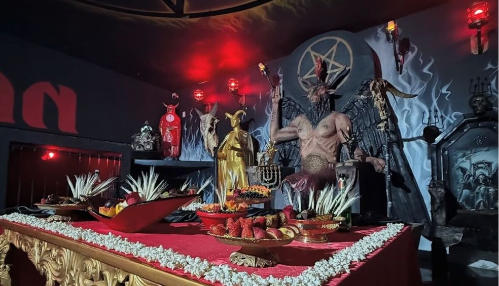 Igreja Luciferiana no RJ — Foto: Reprodução/Redes Sociais