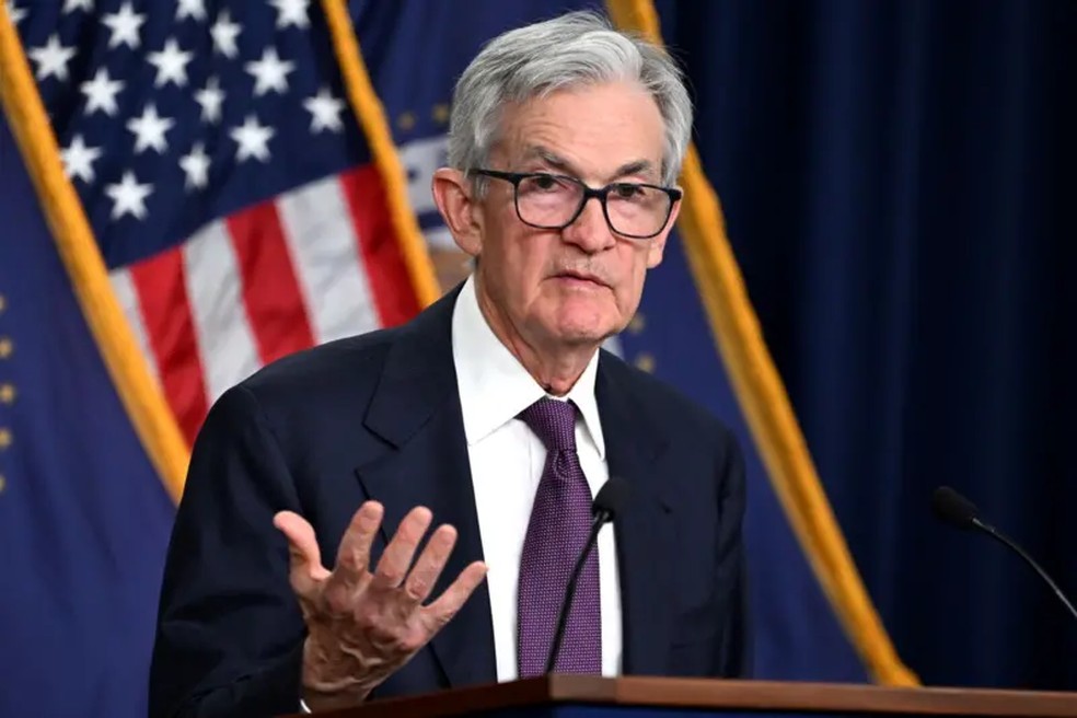 Trump descreveu o presidente do Federal Reserve, Jerome Powell, como um 'grande perdedor' — Foto: AFP via Getty Images