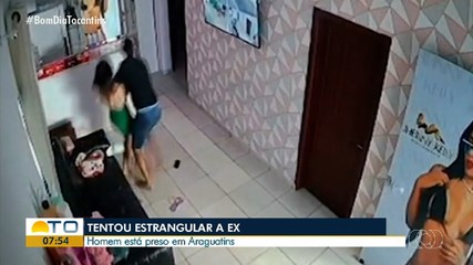 Homem flagrado estrangulando ex-companheira é preso em Araguatins