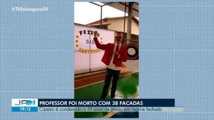 Caseiro é condenado a 19 anos de prisão em regime fechado por matar professor