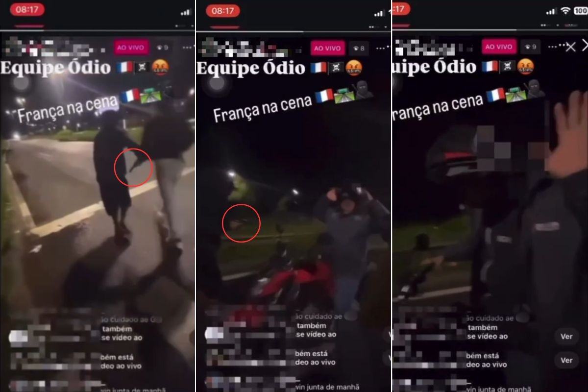 Criminosos inovam e fazem 'live' durante assalto em rodovia no litoral de SP; VÍDEO