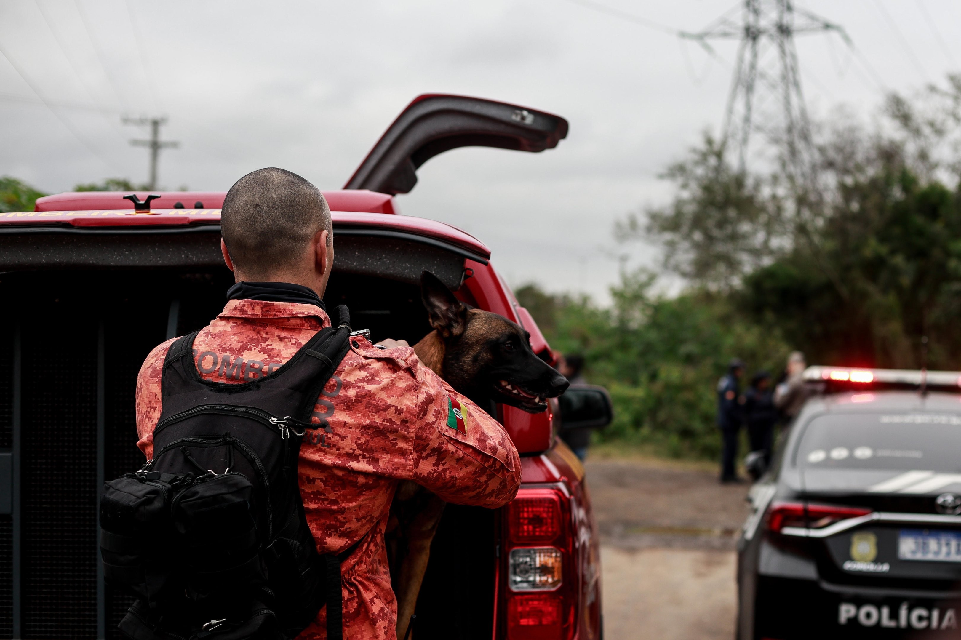 Caso Aguiar: após denúncia anônima, polícia volta a fazer buscas por corpos de família desaparecida há mais de 5 meses no RS — Foto: Duda Fortes/Agência RBS