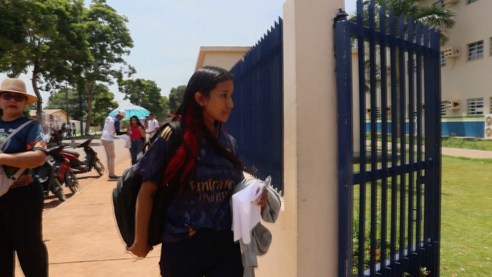 Estudante indígena enfrentou um trajeto de quase 6 horas — Foto: Liam Cavalvante/Rede Amazônica