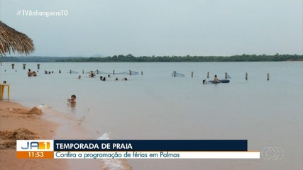 Veja a programação da temporada de praia em Palmas