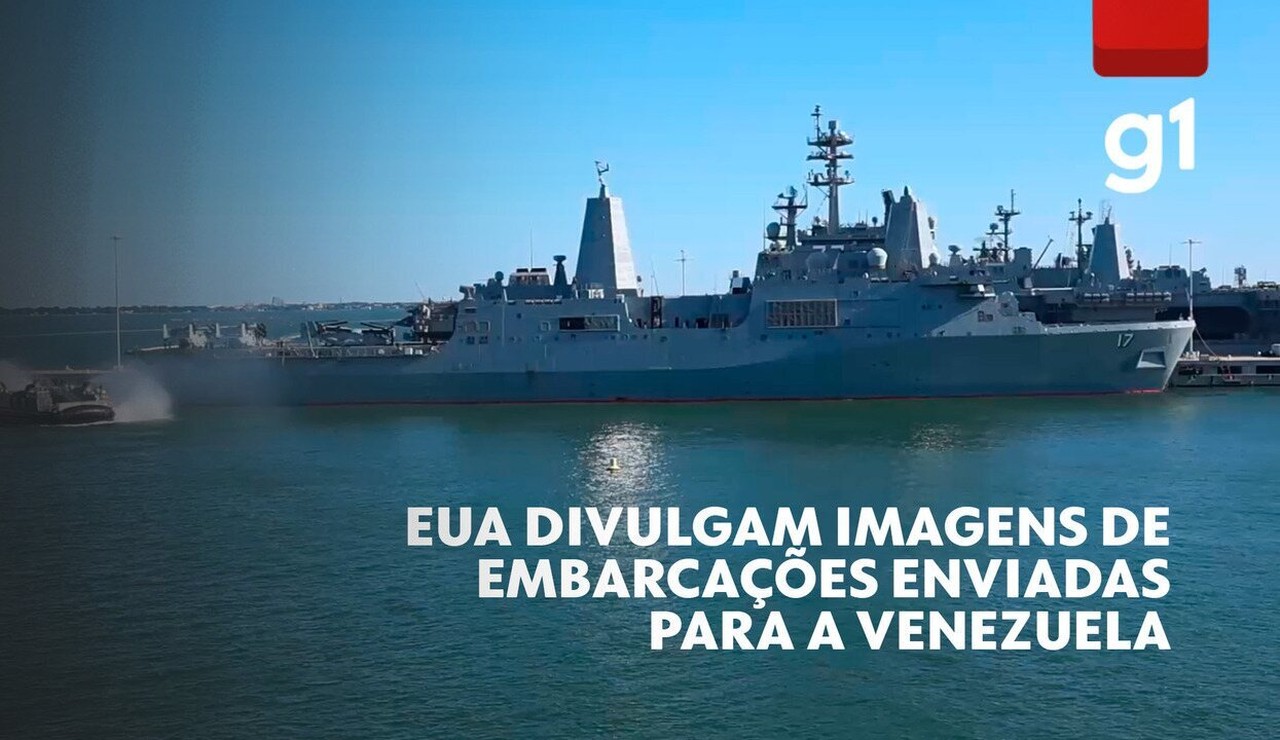 Navios de guerra dos EUA chegam ao sul do Caribe; Venezuela fala em 'campanha terrorista'