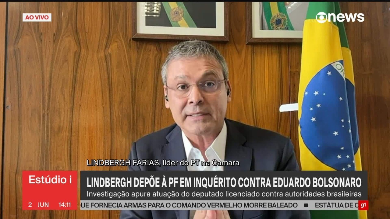 Objetivo de Eduardo Bolsonaro nos EUA é intimidar o STF, diz líder do PT na Câmara