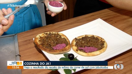 Veja o resultado da receita da esfirra de carne do sol com maionese de jabuticaba
