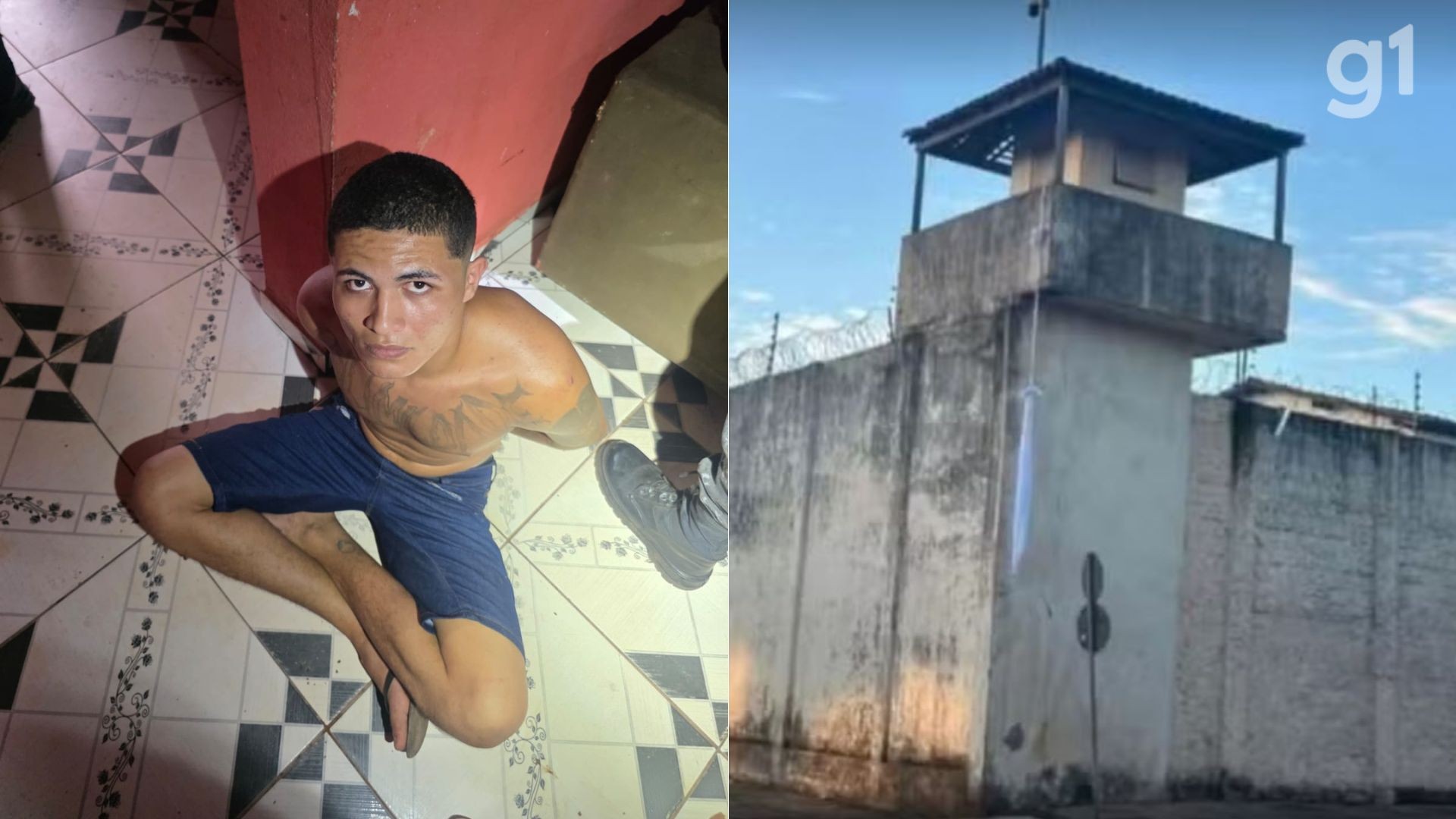 Detento que fugiu usando corda de lençóis é preso no MA; os outros dois seguem foragidos