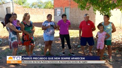 Moradores reclamam das más condições do transporte escolar na região sul de Palmas