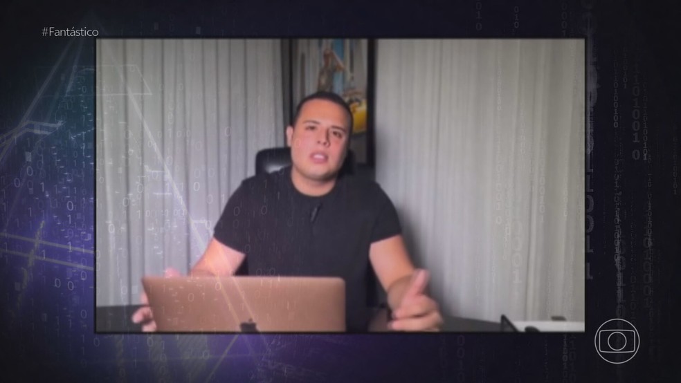 Patrick negou ser sócio da empresa de criptomoedas Trust — Foto: Reprodução/Fantástico