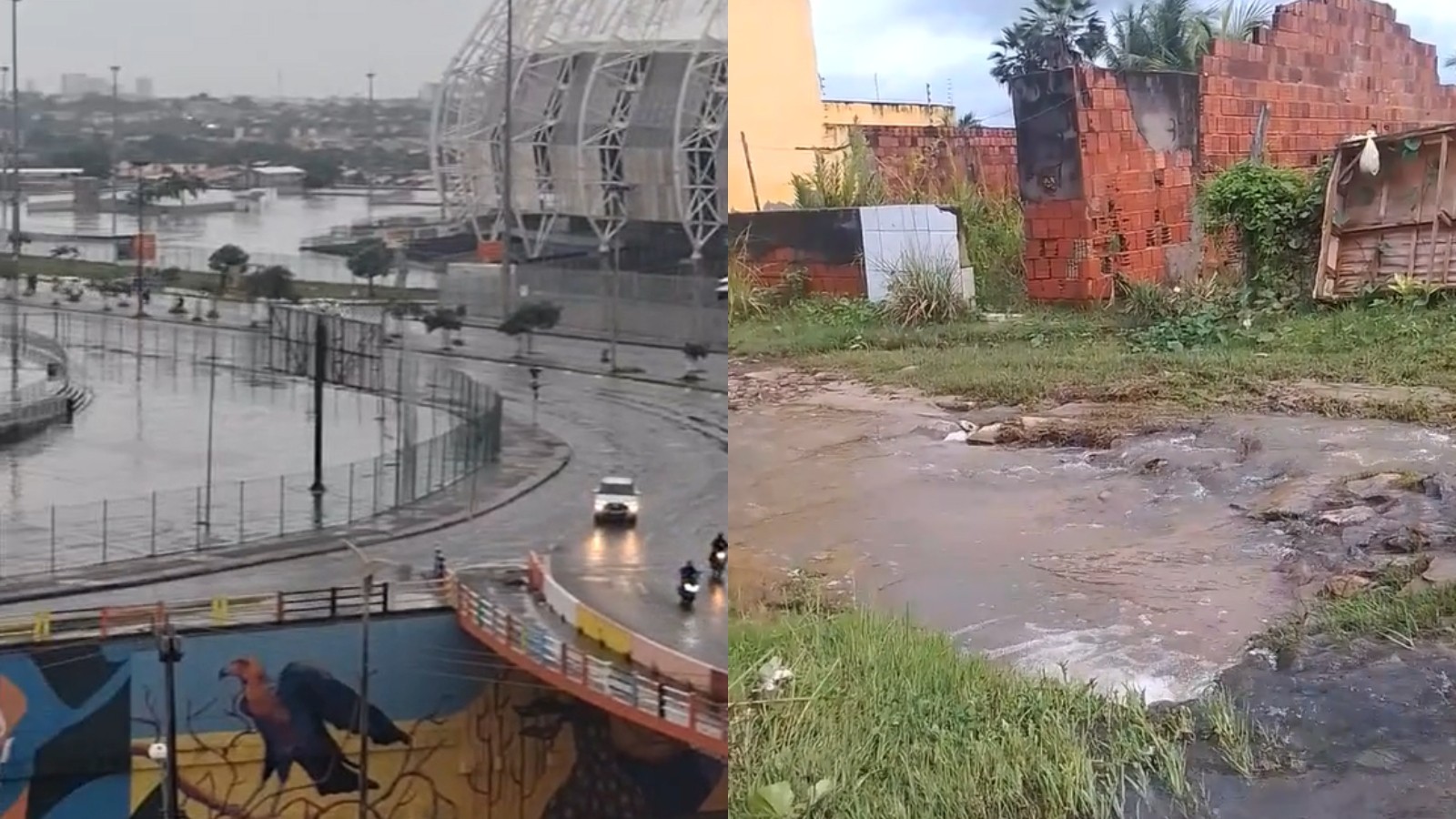 Ceará registra forte chuva nesta segunda-feira e 40 cidades estão sob alerta de perigo