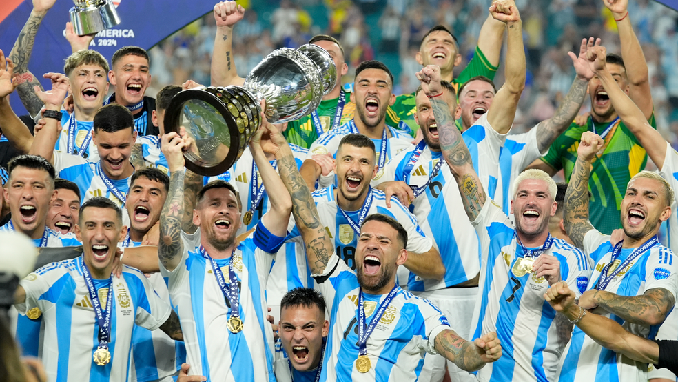 Argentina campeãda Copa América 2024 — Foto: Rebecca Blackwell / AP Photo