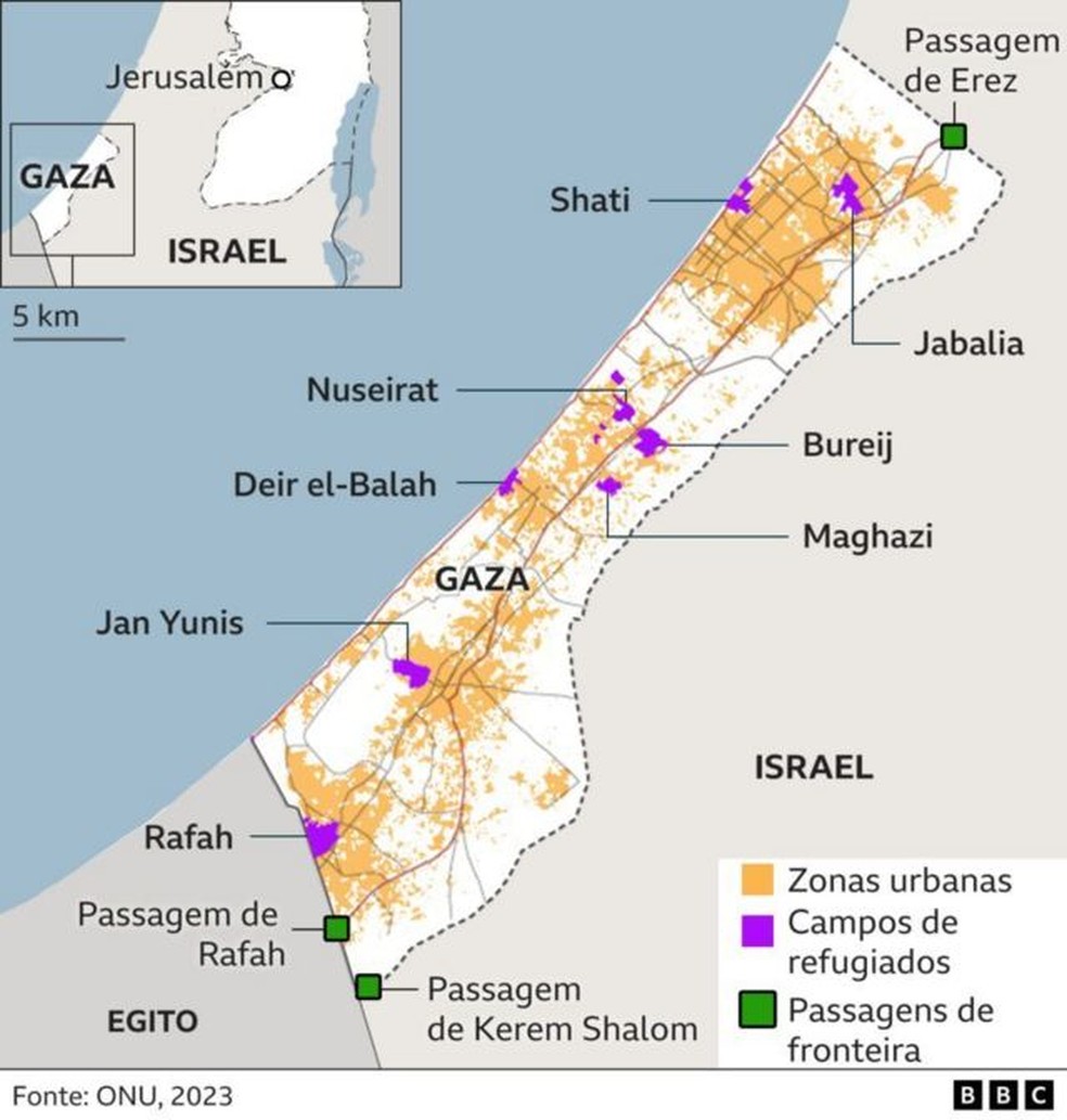 Cidade de Gaza é uma das mais velhas do mundo, já foi ocupada por