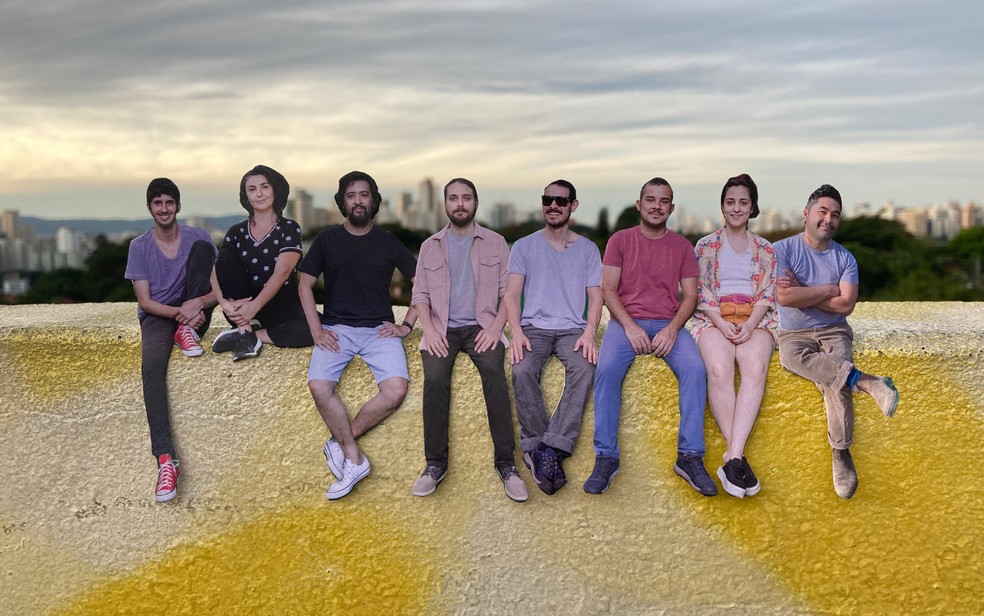 O grupo paulistano Filarmônica de Pasárgada se apresenta no Pantera Sessions em Ribeirão Preto (SP) — Foto: Divulgação