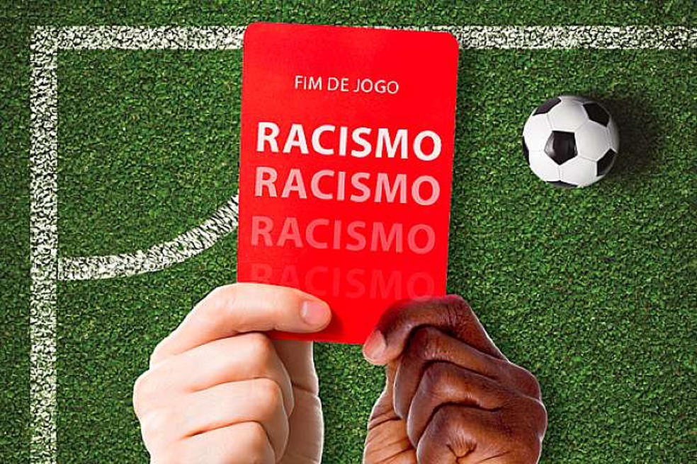 Campanha do MPF contra atos racistas no futebol brasileiro. — Foto: Reprodução/MPF