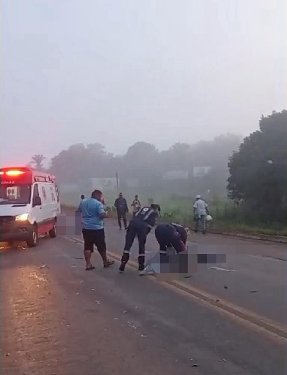 Acidente aconteceu na BR-153, em Araguaína  Foto: Reprodução/Redes sociais