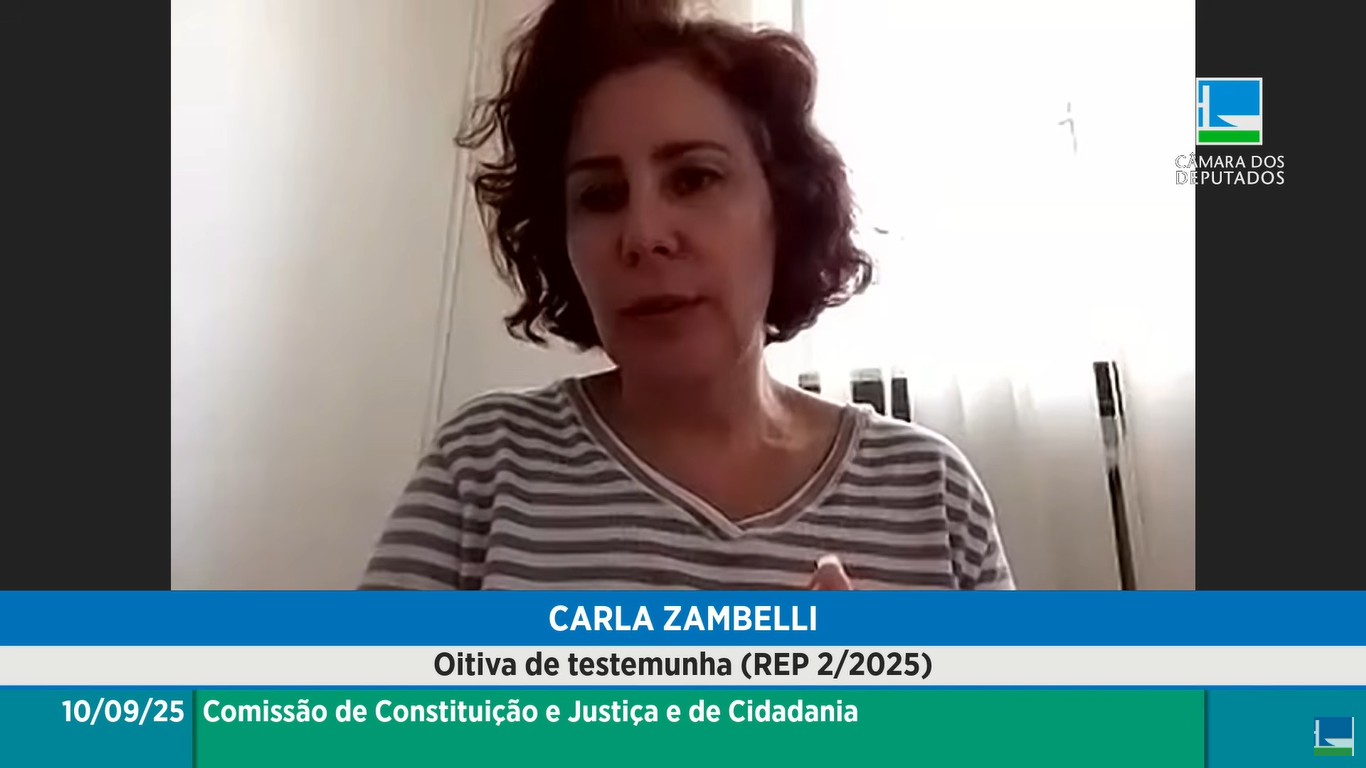 Moraes revoga bloqueio de perfis de Carla Zambelli