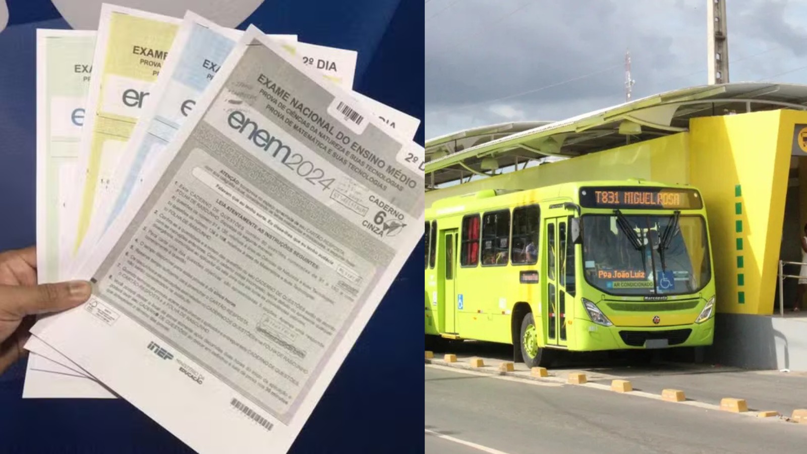 Enem: frota de ônibus deve operar com 80% nos domingos de prova em Teresina