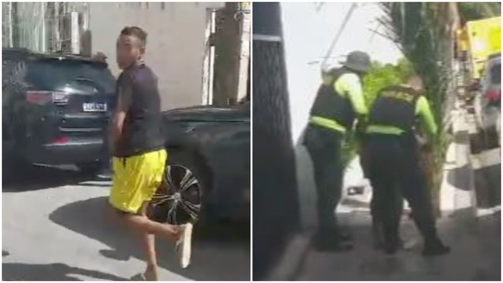 Antônio Pereira Machado, de 28 anos, rendeu a vítima em frente a um hotel na Avenida Beira Mar, área turística de Fortaleza. — Foto: Reprodução