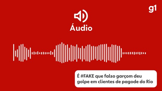 É #FAKE que falso garçom deu golpe em clientes de pagode do Rio - Programa: G1 Fato ou Fake 