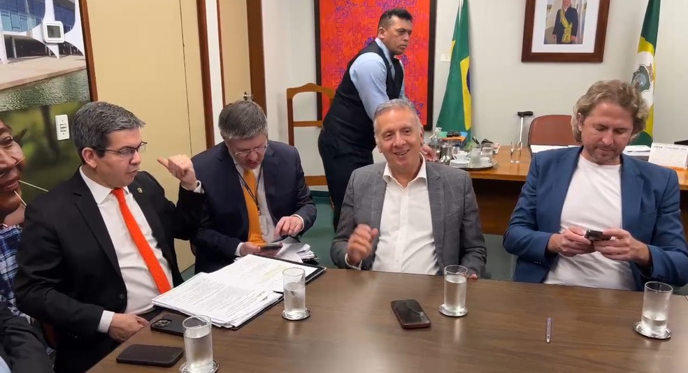 Reunião de líderes do governo — Foto: Pedro Figueiredo/ TV Globo