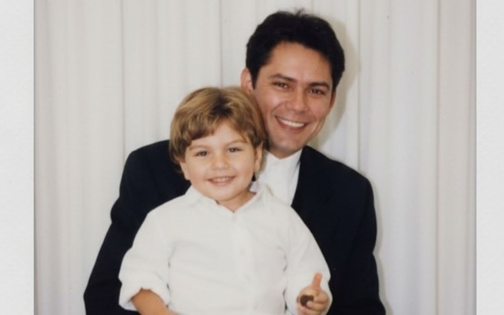 Leandro e o neto José — Foto: Reprodução/Instagram de Lyandra Costa