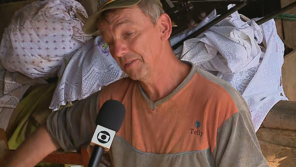 Vilson Imhoff, agricultor — Foto: RBS TV/Reprodução