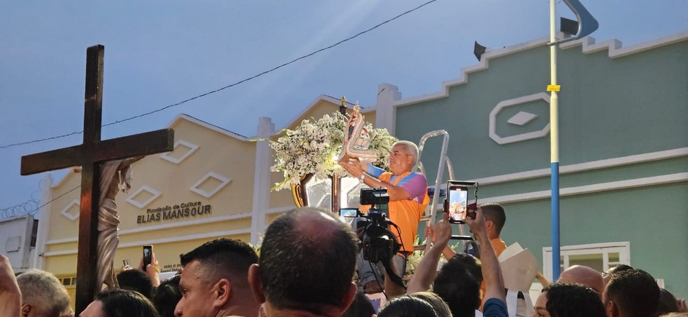 Círio de Nazaré 2023 em Rio Branco — Foto: Tácita Muniz/g1