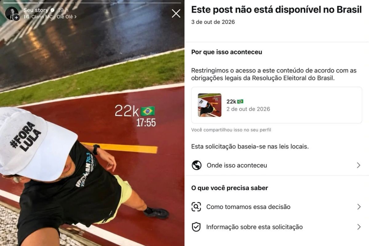Justiça manda Instagram restaurar publicação de advogado com boné '#ForaLula'