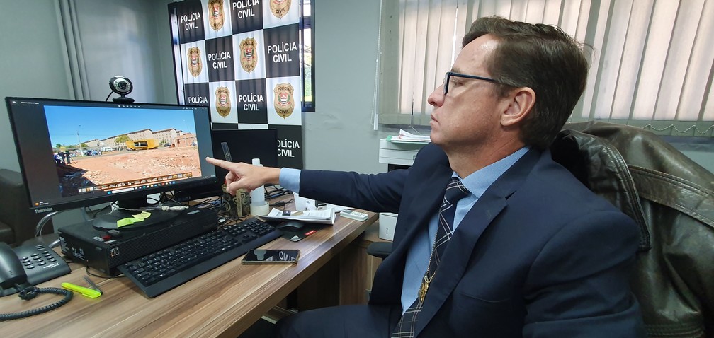 O delegado Rui Pegolo, responsável por apurar a morte de MC Daleste em Campinas — Foto: Fernando Pacífico/g1 Campinas