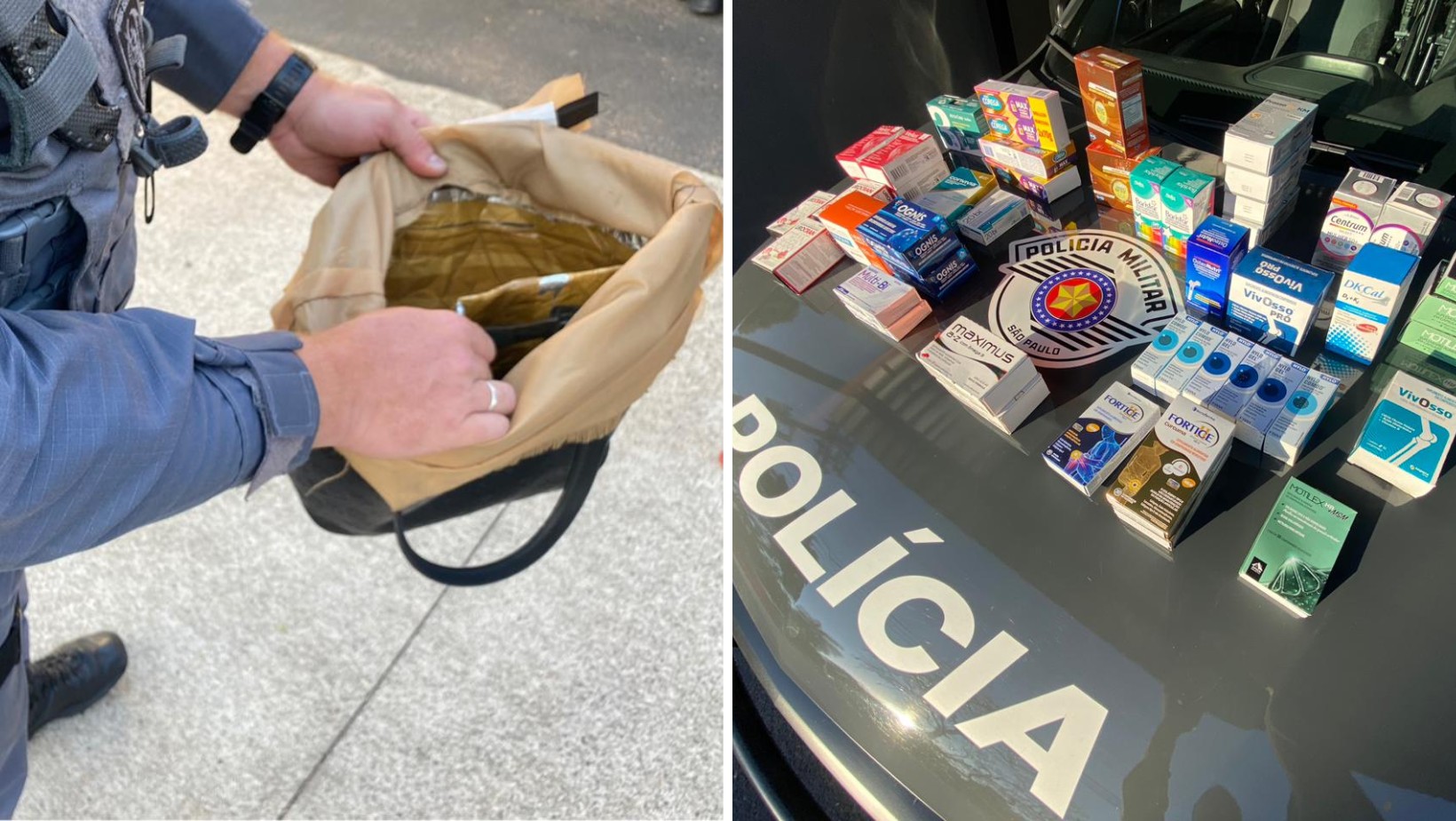 Mulheres são presas com remédios furtados e bolsa bloqueadora de alarme em São José dos Campos, SP