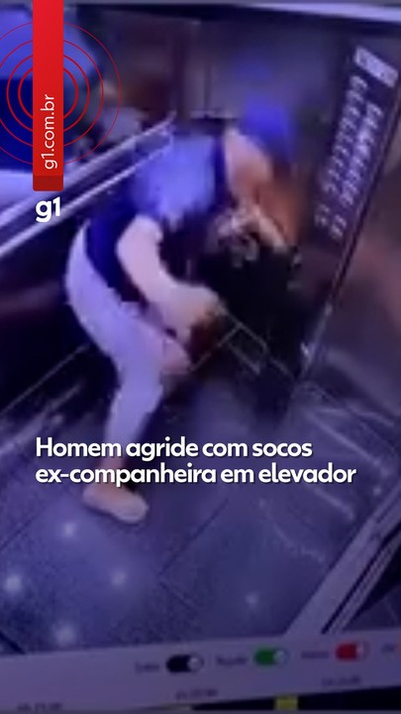 VÍDEO: câmera de segurança registra homem dando socos em ex-companheira dentro de elevador em Guarulhos
