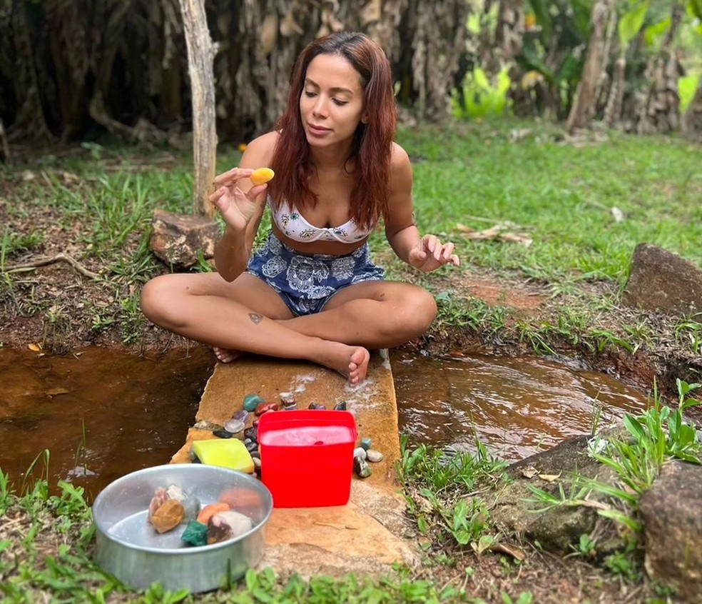 Anitta em retiro no sul de Minas — Foto: Reprodução/Instagram