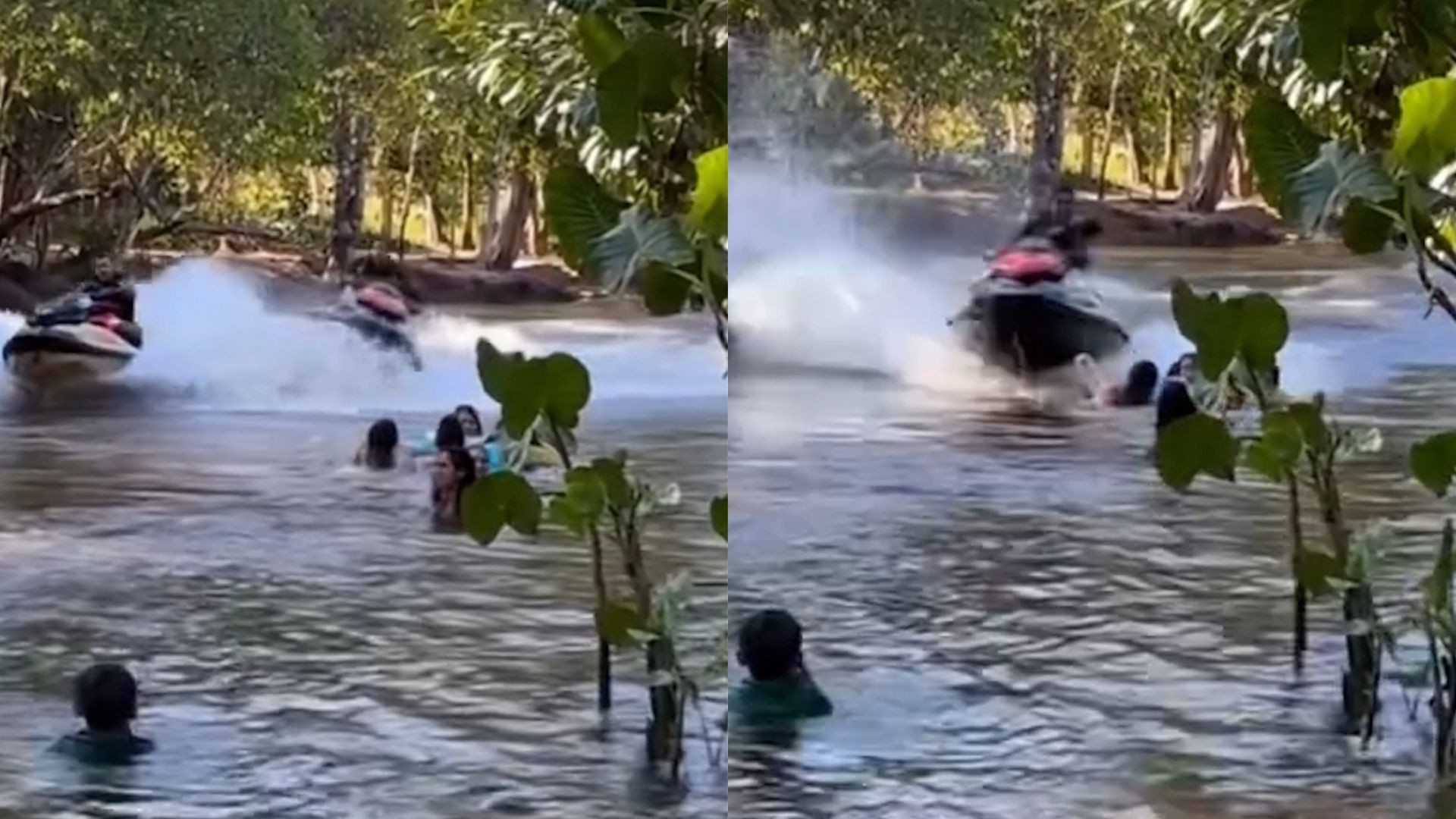 Moto aquática atinge banhistas e deixa dois feridos no rio Corda, no MA; condutor é preso