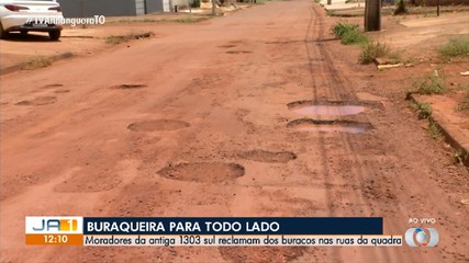 Cidadãos reclamam de asfalto esburacado