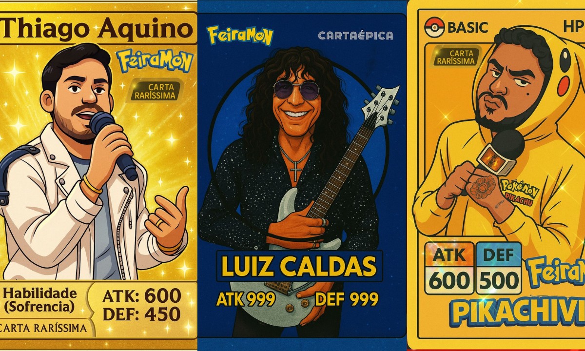 Álbum de figurinhas inspirado em Pokémon traz personalidades e monumentos de Feira de Santana; confira