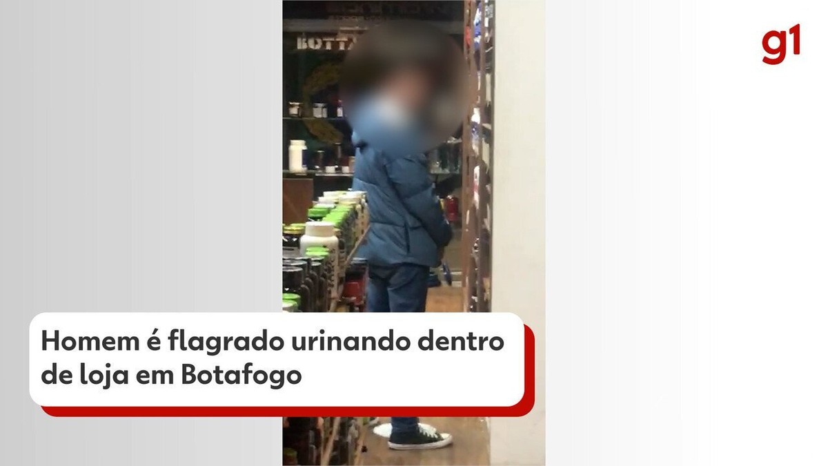 Homem entra em loja na Zona Sul do Rio, ignora vendedora e urina em  prateleira; vídeo | Rio de Janeiro | G1