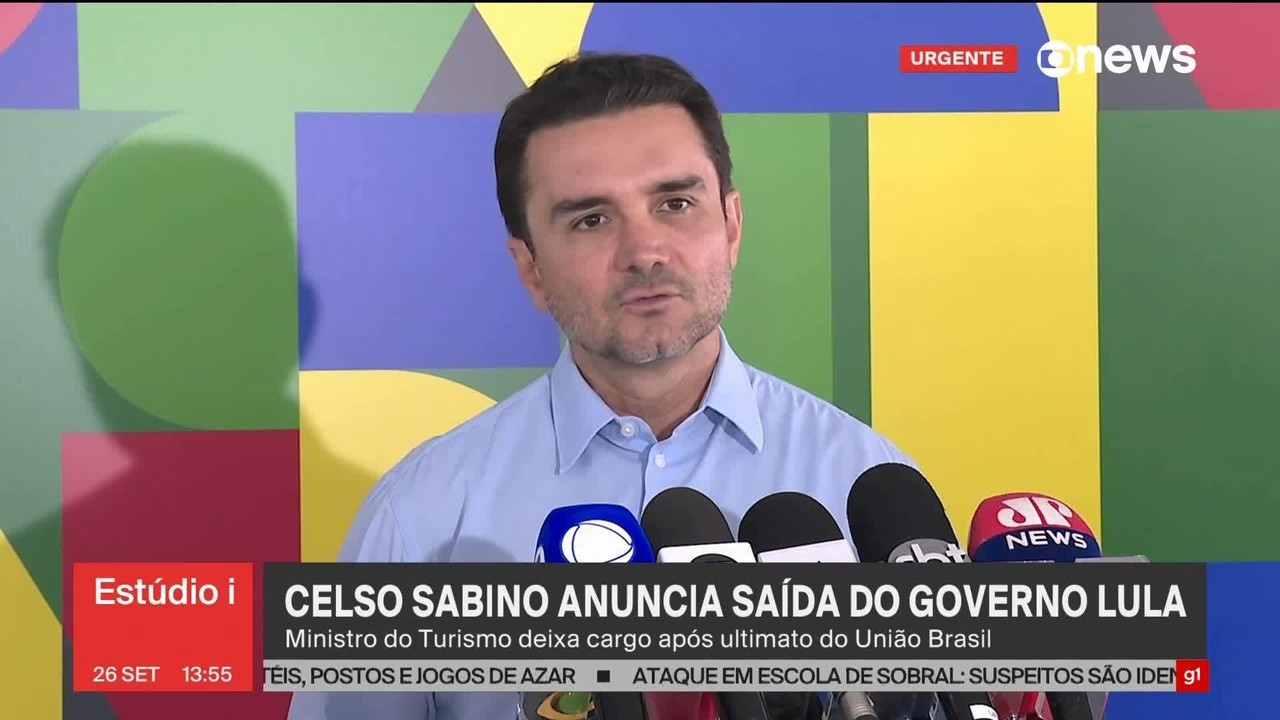 Pressionado pelo União Brasil, Celso Sabino entrega carta de demissão do Ministério do Turismo
