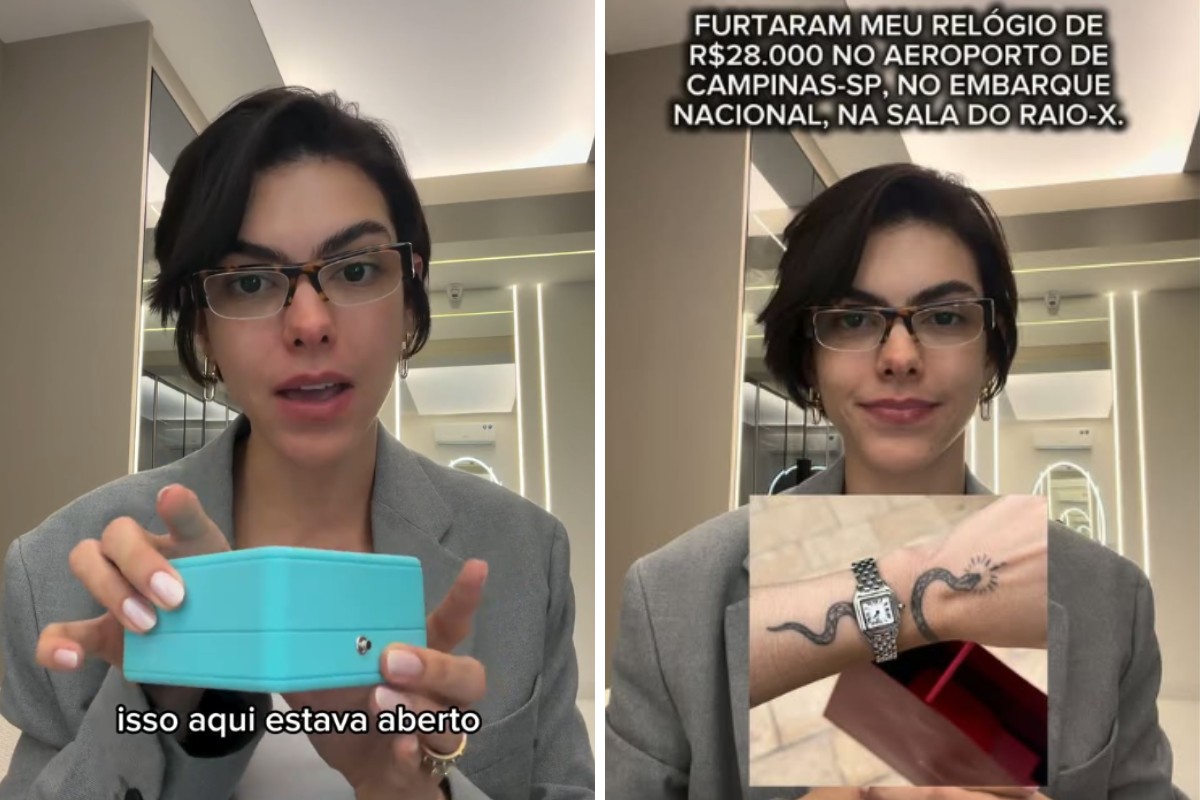 Influenciadora diz que relógio de luxo foi furtado em inspeção no Aeroporto de Viracopos; polícia apura