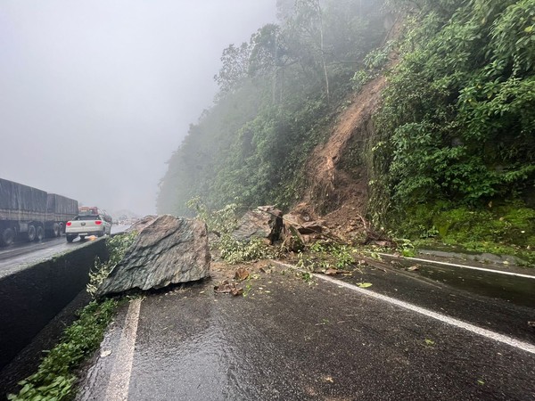 Obras de contenção na encosta da BR-277, no Paraná, são concluídas