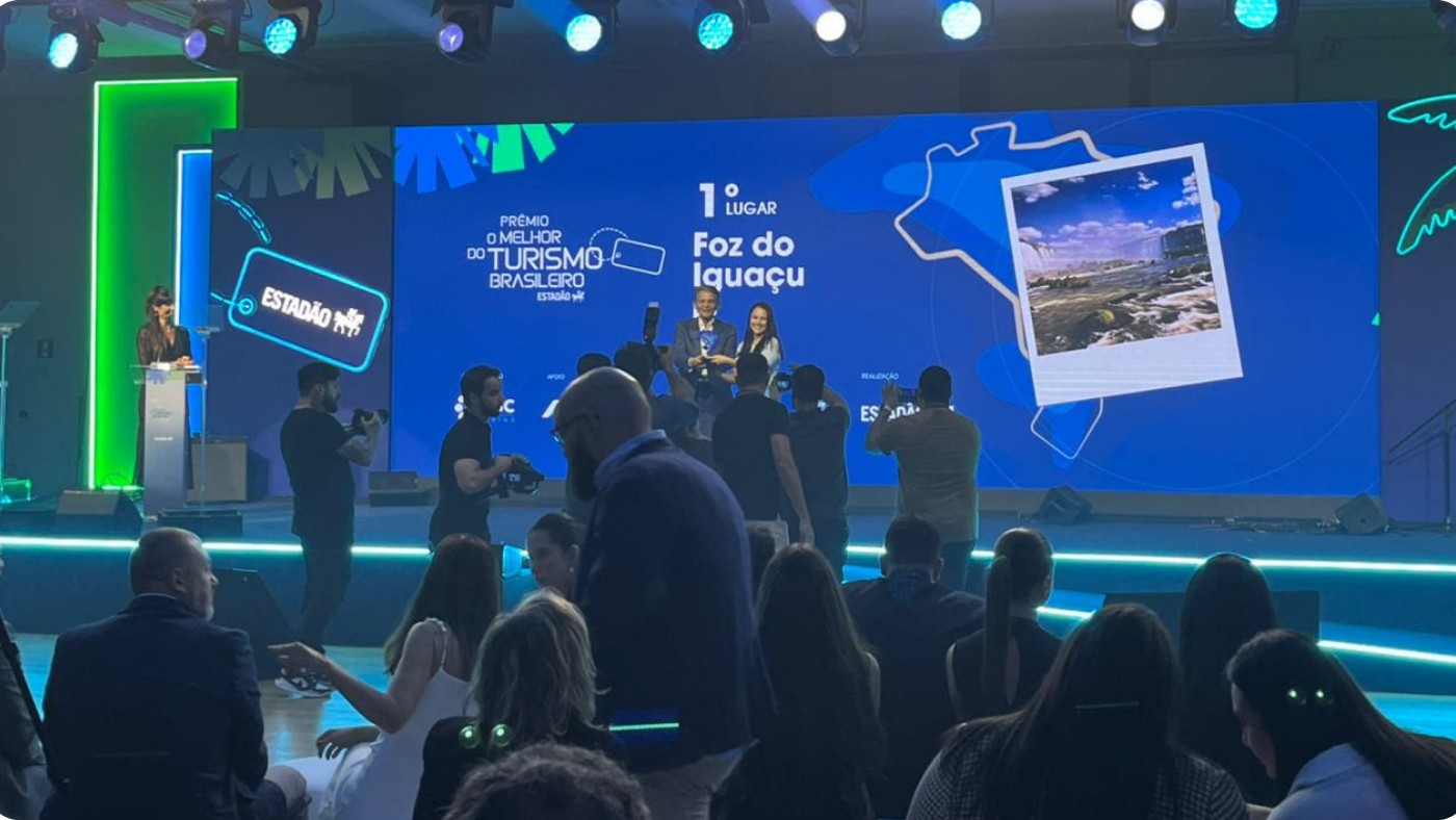 Foz do Iguaçu é eleito Melhor Destino de Ecoturismo do Brasil em premiação nacional