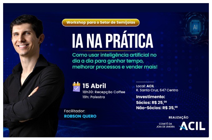 Workshop na ACIL mostra como IA impulsiona vendas
