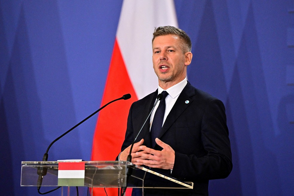 O primeiro-ministro da Hungria , Peter Magyar — Foto: REUTERS/Marton Monus
